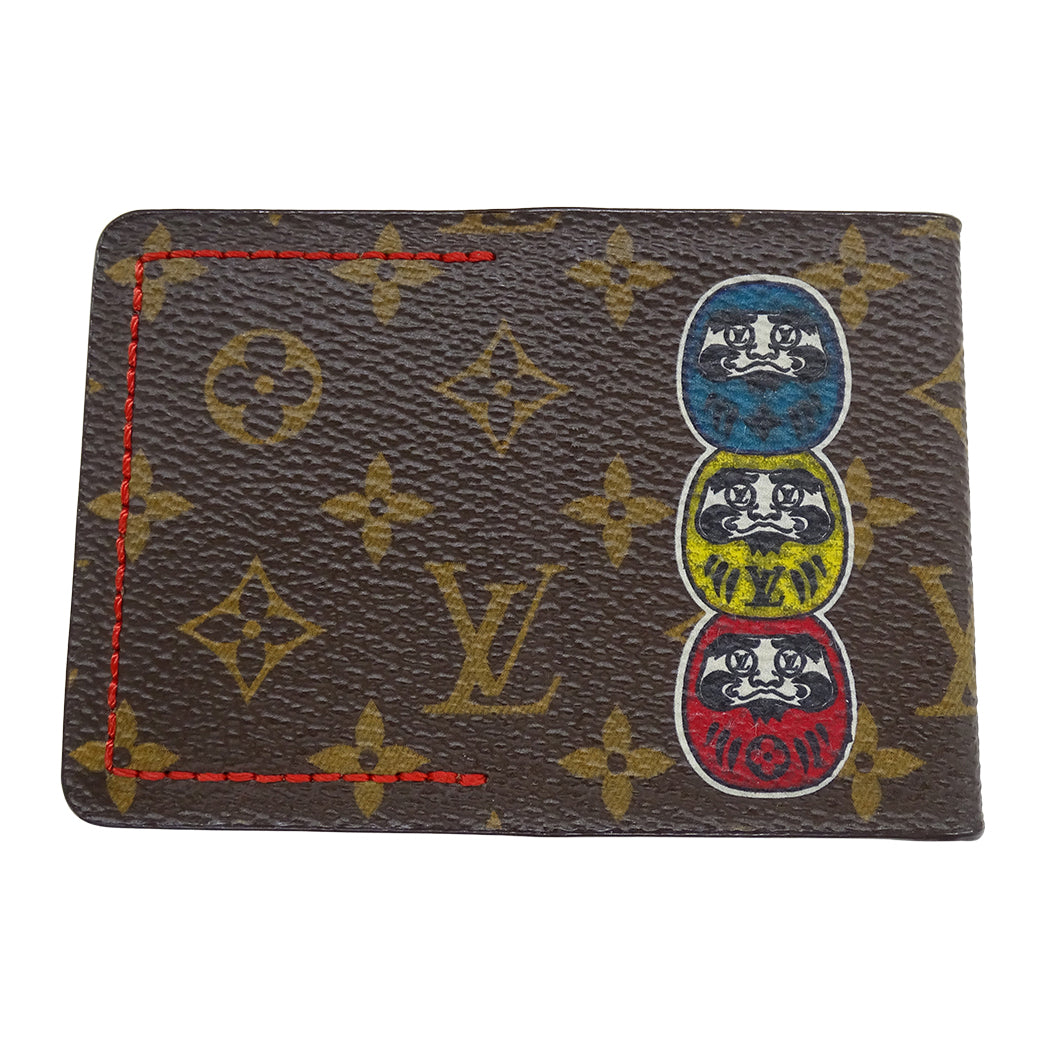 Louis Vuitton × Kansai Yamamoto Miroir Nomade GI0235, Monogram Pocket Mirror with Kabuki Stickers, Cruise 2018