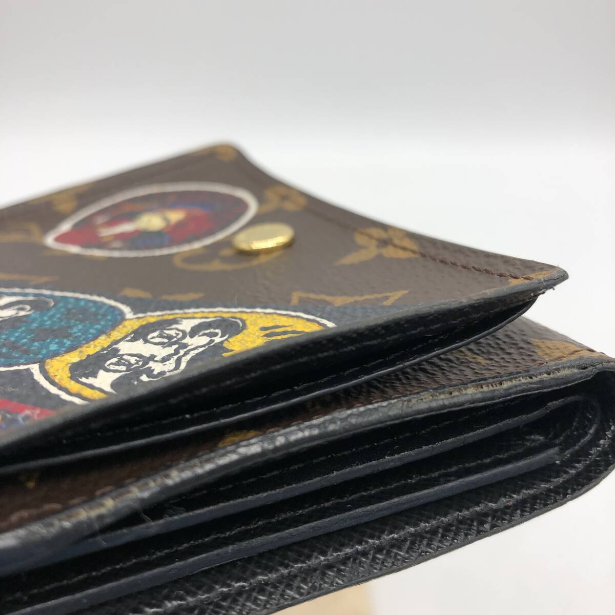 Louis Vuitton × Kansai Yamamoto Portefeuille Victorine M67253, Monogram with Kabuki Stickers, Cruise 2018