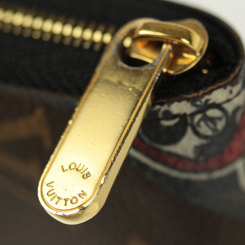 Louis Vuitton × Kansai Yamamoto Zippy Coin Purse M67250, Monogram with Daruma Stickers, Cruise 2018, Full Set