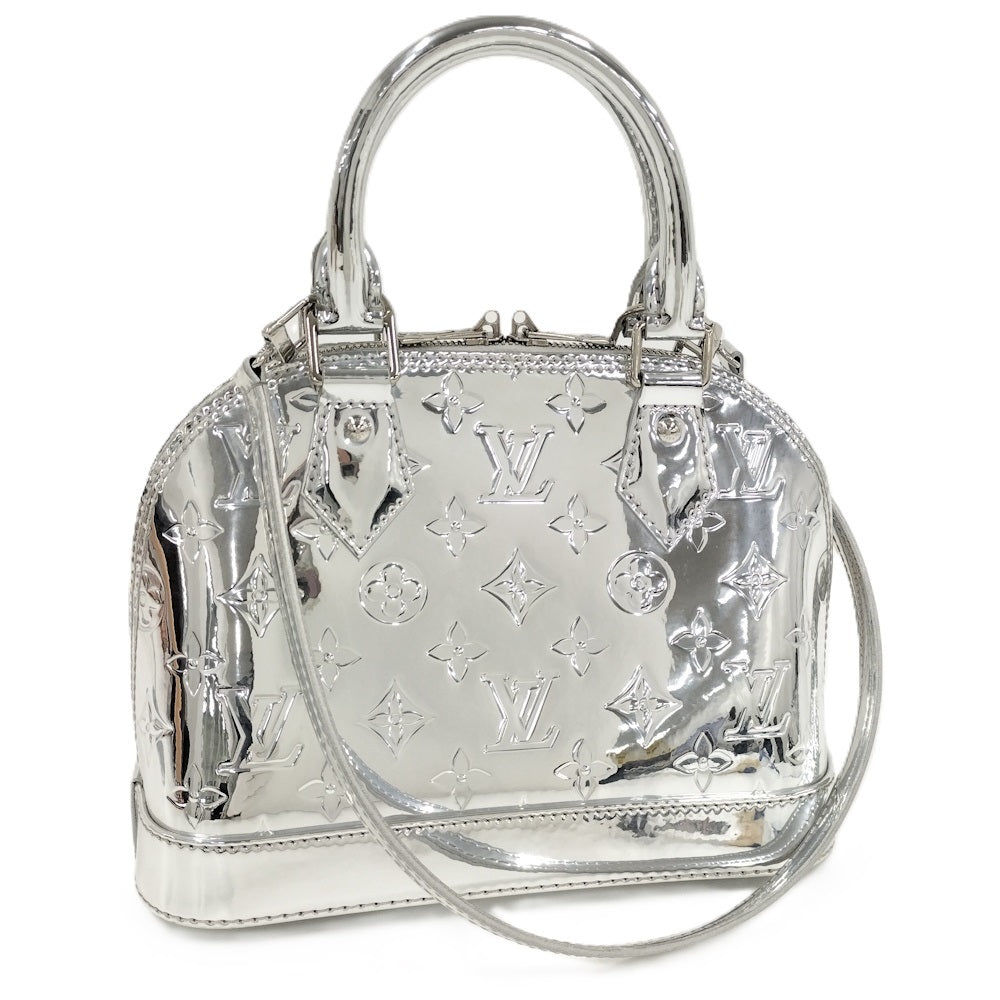 Louis Vuitton Alma BB M26335, LV Ski Silver Monogram Miroir Reflective Coated Canvas, Tonal Hardware, photograph 2 of 8