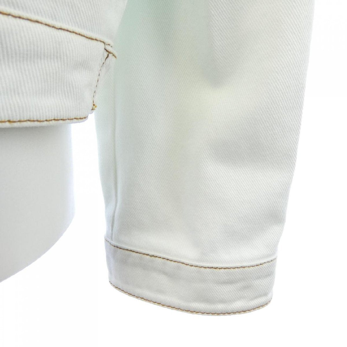 Louis Vuitton LV Spray Monogram Denim Jacket, White and Teal Gradient, Size 48, view 5