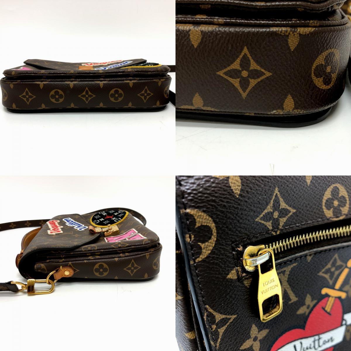 Louis Vuitton Pochette Métis MM Patches Edition, Monogram with Voguez Vuitton, LV and Heart Patches, 2018, view 8