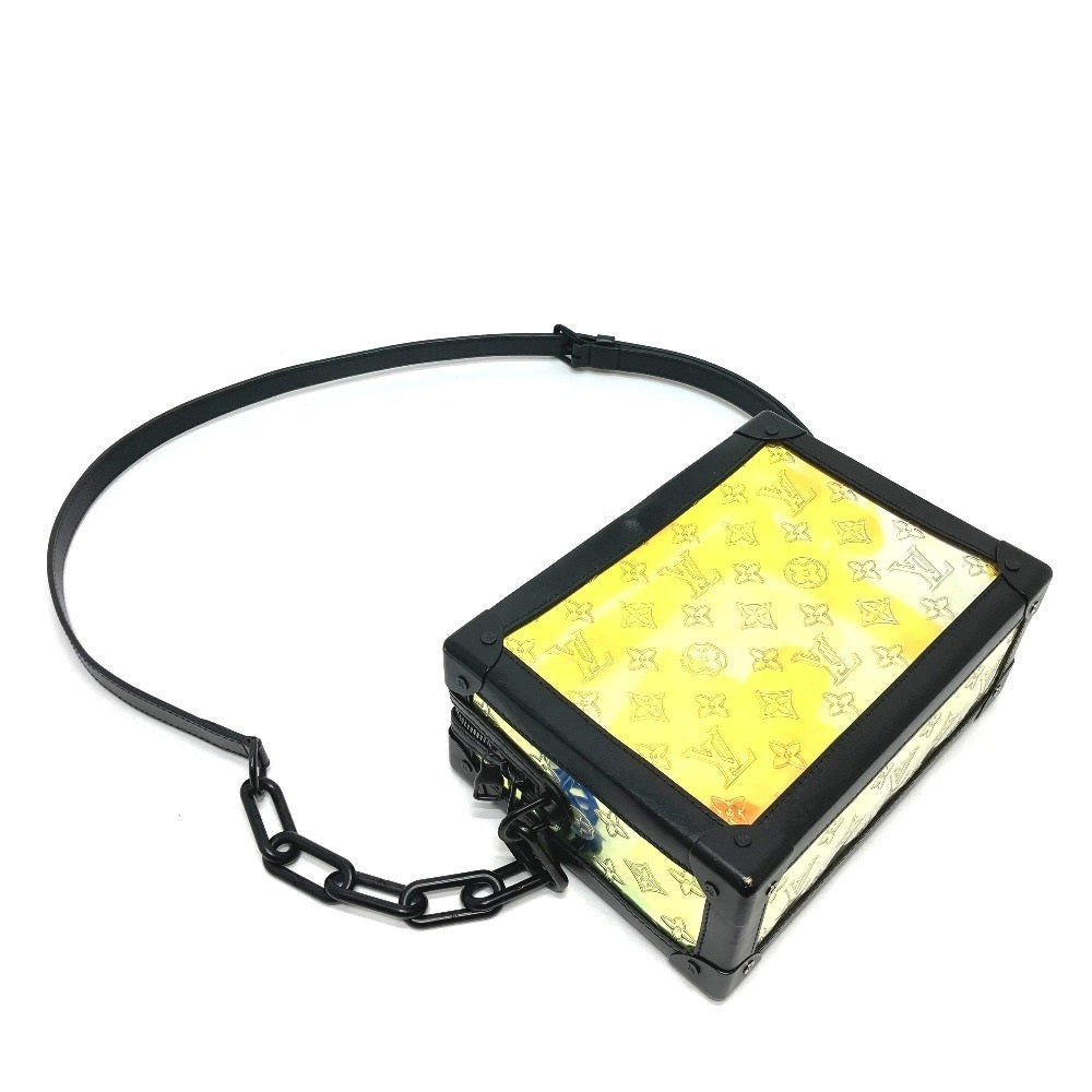 Louis Vuitton Soft Trunk Monogram Prism M55932, Virgil Abloh SS2020, Iridescent Shoulder Bag, view 3
