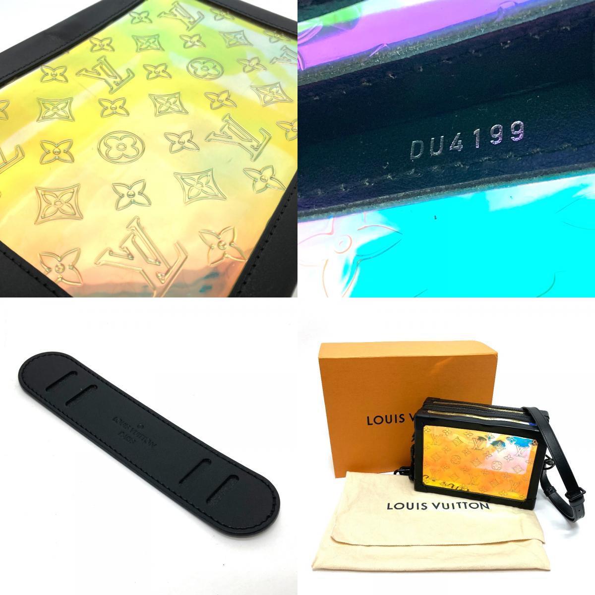 Louis Vuitton Soft Trunk Monogram Prism M55932, Virgil Abloh SS2020, Iridescent Shoulder Bag, view 10