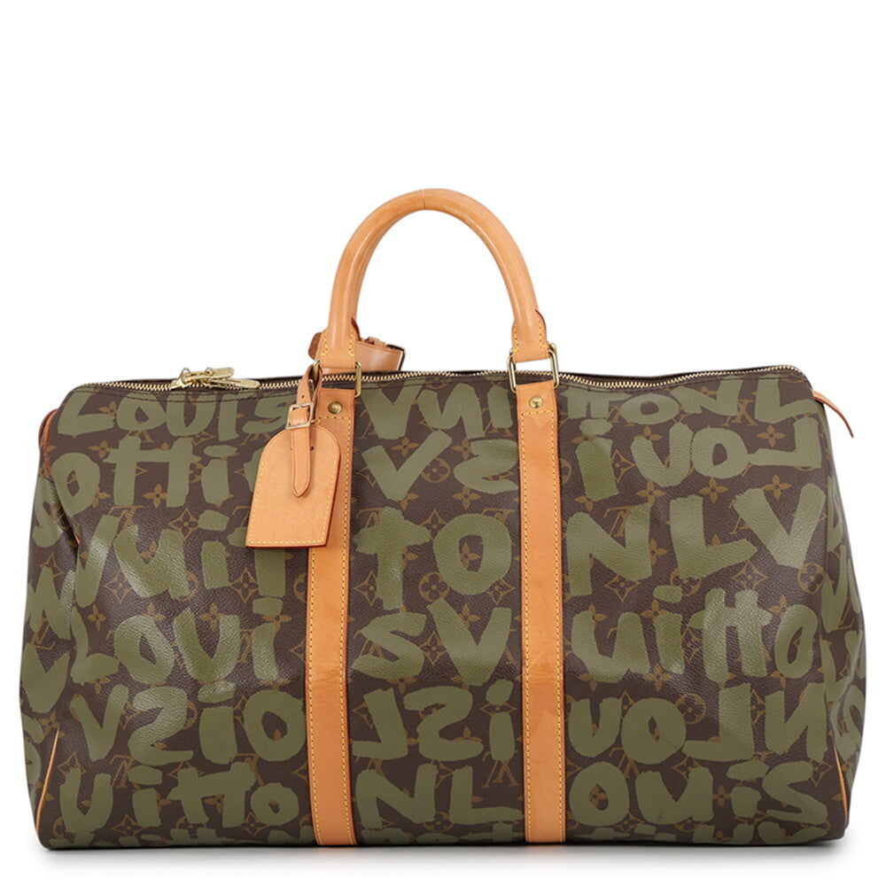Louis Vuitton × Stephen Sprouse Graffiti Keepall 50 M92196, Vert, 2001, view 1