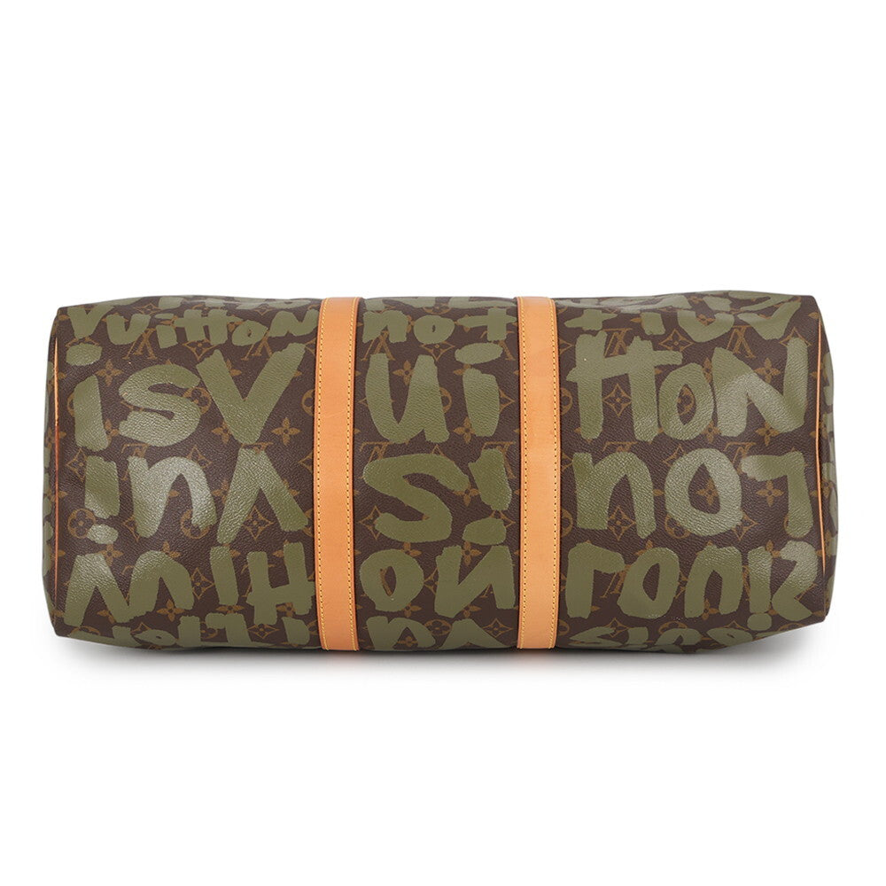Louis Vuitton × Stephen Sprouse Graffiti Keepall 50 M92196, Vert, 2001, view 3