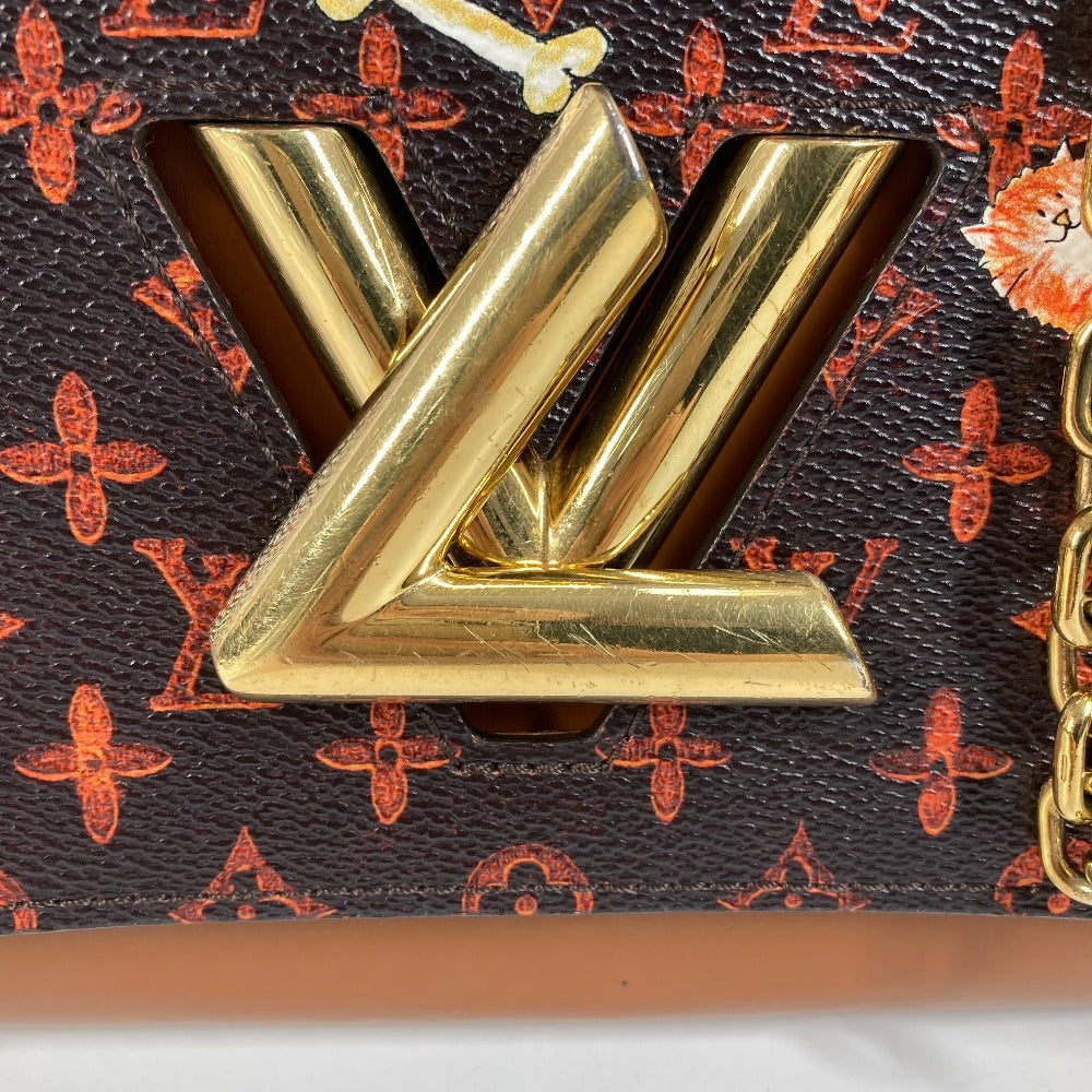 Louis Vuitton Twist MM Catogram M44408 by Grace Coddington, Cruise 2019 Chain Shoulder Bag, view 5