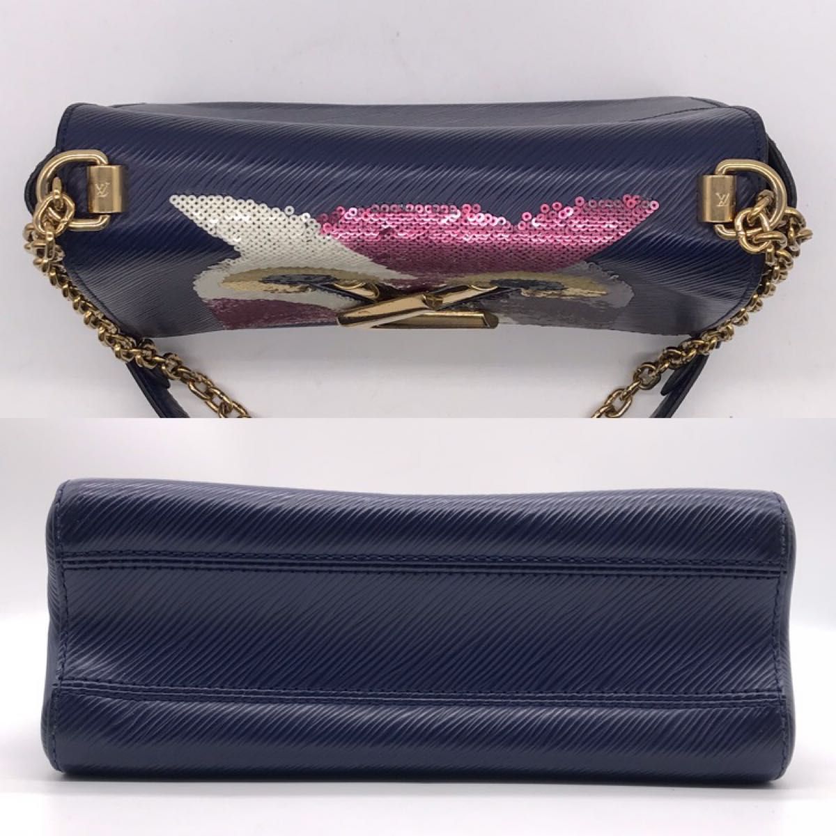 Louis Vuitton Twist MM M41868, Navy Epi with Sequinned Owl, 2016, view 4