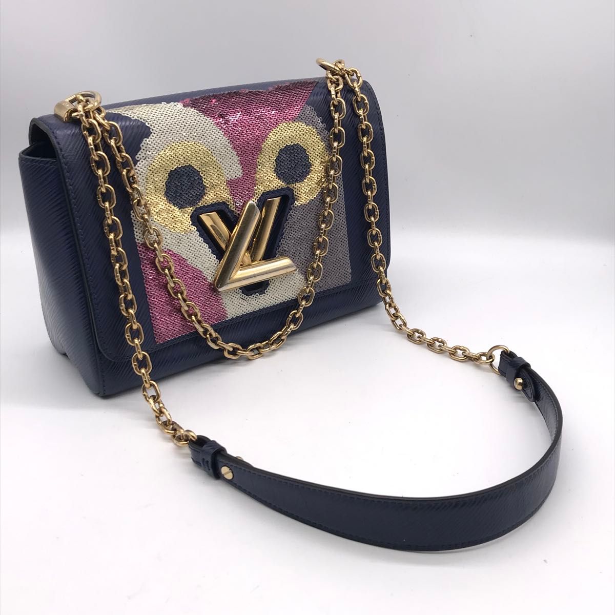 Louis Vuitton Twist MM M41868, Navy Epi with Sequinned Owl, 2016, view 7
