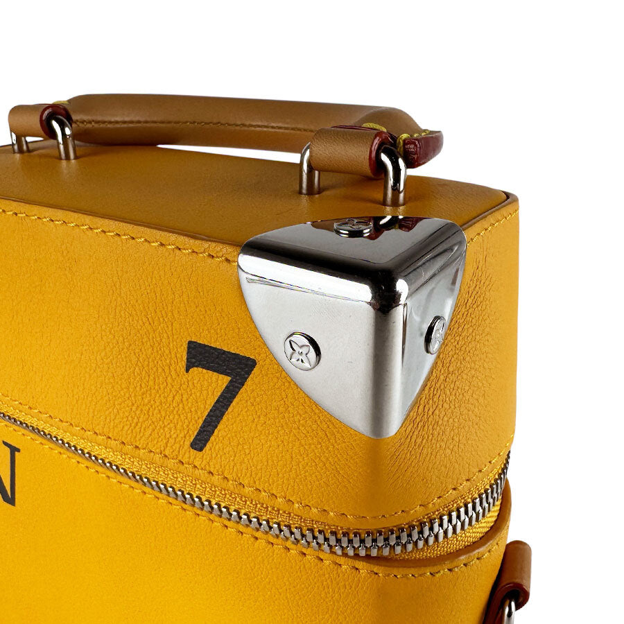 Louis Vuitton Vertical Box Trunk M59666, Saffron Leather, view 6