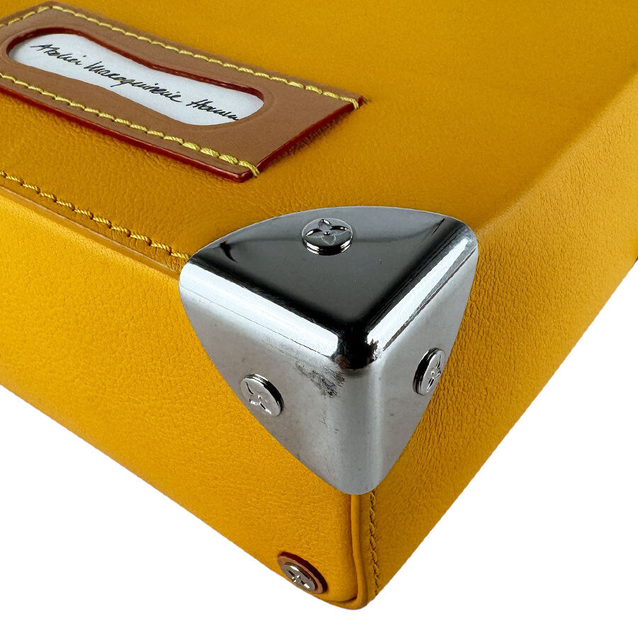 Louis Vuitton Vertical Box Trunk M59666, Saffron Leather, view 8