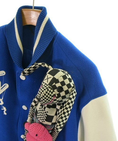 Louis Vuitton Virgil Abloh Marionette LV Varsity Jacket with Crochet Flamingo, Royal Blue and Ivory, Size 48, view 5