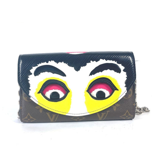 Louis Vuitton x Kansai Yamamoto Pochette Kabuki Mask M43532, Cruise 2018 Chain Wallet, Epi and Monogram, view 1