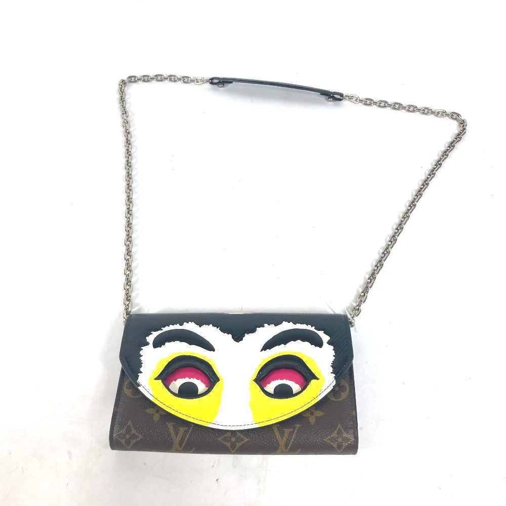 Louis Vuitton x Kansai Yamamoto Pochette Kabuki Mask M43532, Cruise 2018 Chain Wallet, Epi and Monogram, view 2