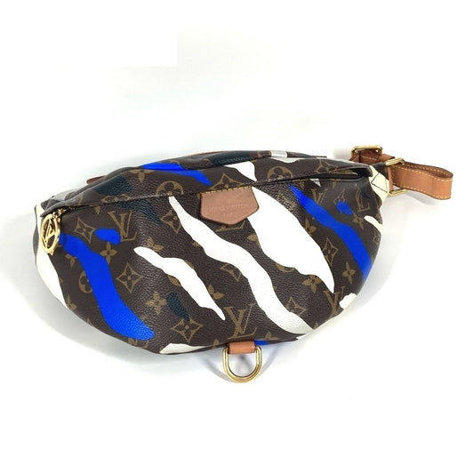 Louis Vuitton x League of Legends Bumbag M45106, Monogram with Blue and White Graphic Stripes, LV Circle Charm, view 1