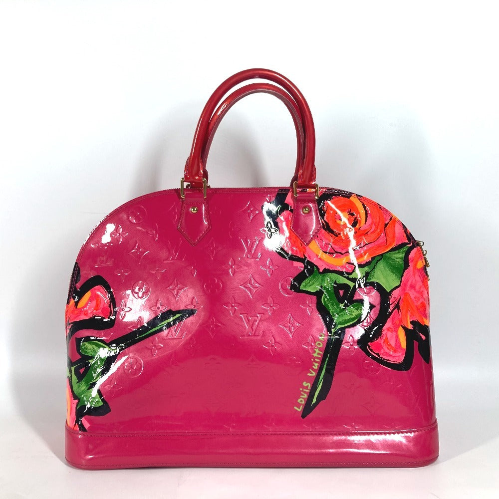 Louis Vuitton x Stephen Sprouse Alma MM Roses M93686, Monogram Vernis Rose Pop Pink, view 2