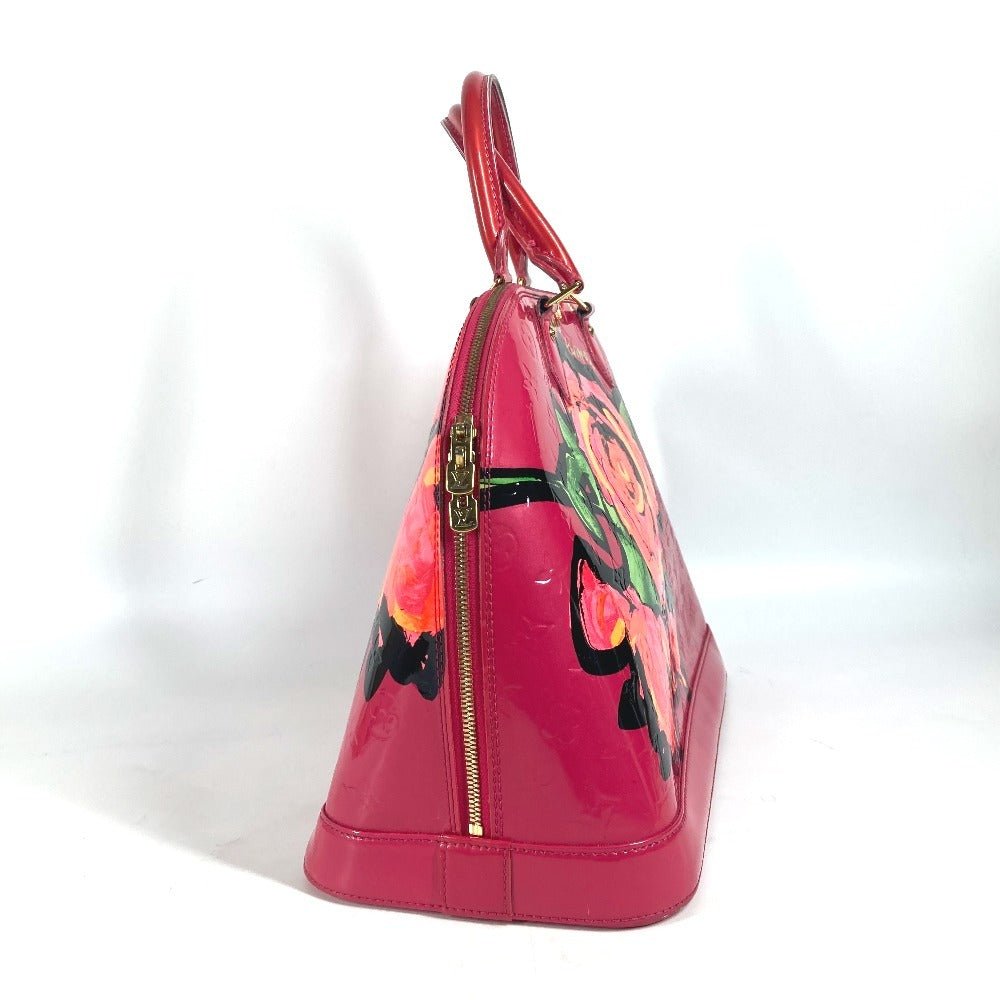 Louis Vuitton x Stephen Sprouse Alma MM Roses M93686, Monogram Vernis Rose Pop Pink, view 4