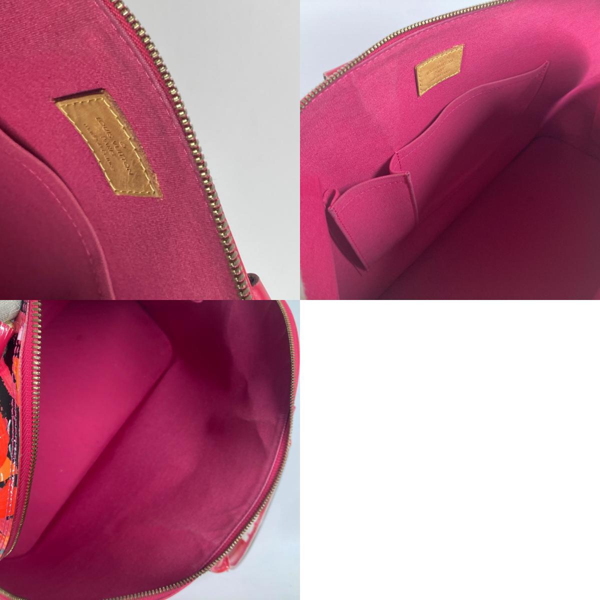 Louis Vuitton x Stephen Sprouse Alma MM Roses M93686, Monogram Vernis Rose Pop Pink, view 7