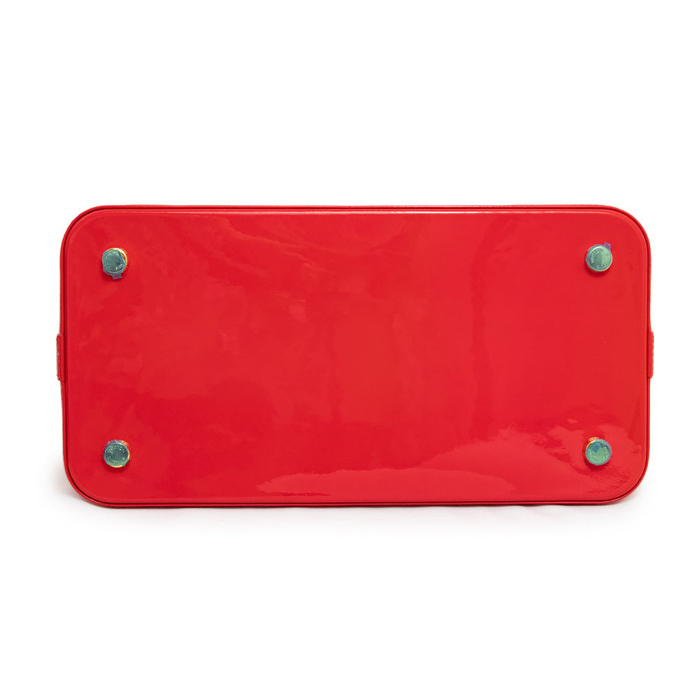 Louis Vuitton × Yayoi Kusama Lockit MM M91423, Vernis Dots Infinity, Red, 2012, view 7