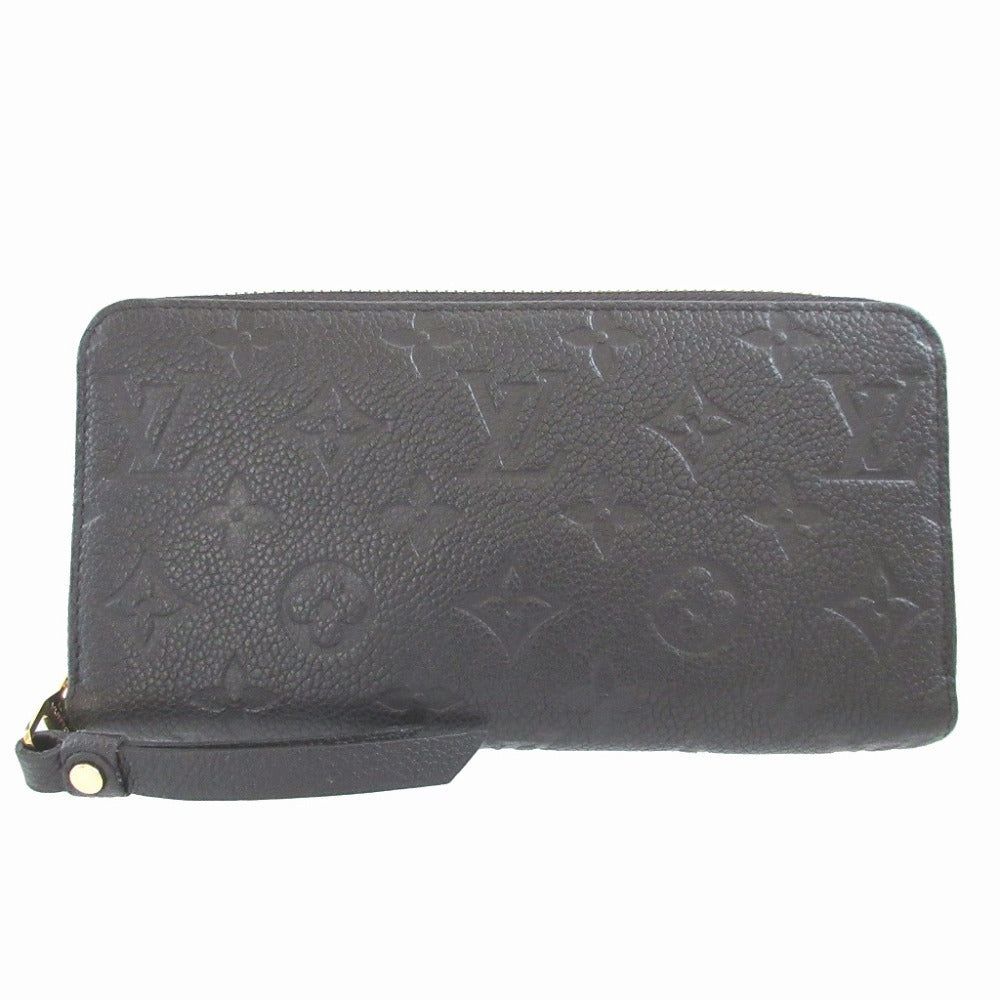 Louis Vuitton Zippy Wallet M61864, Black Monogram Empreinte Leather, view 1