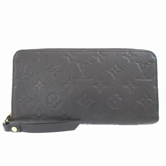 Louis Vuitton Zippy Wallet M61864, Black Monogram Empreinte Leather, view 1