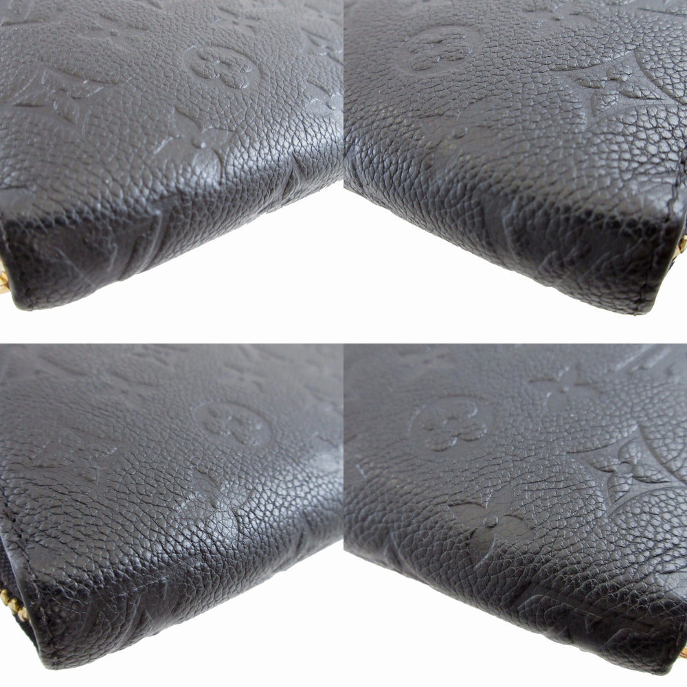 Louis Vuitton Zippy Wallet M61864, Black Monogram Empreinte Leather, view 5