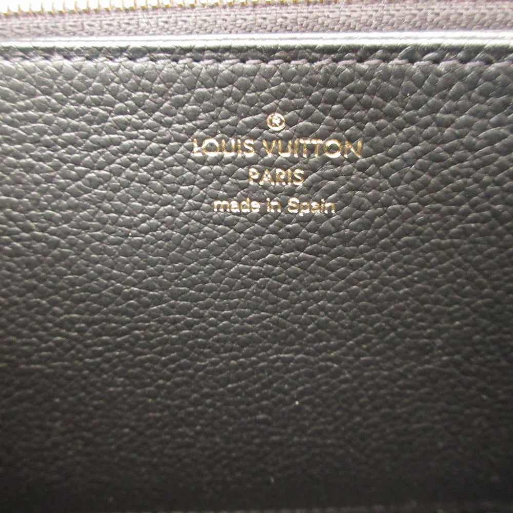 Louis Vuitton Zippy Wallet M61864, Black Monogram Empreinte Leather, view 6