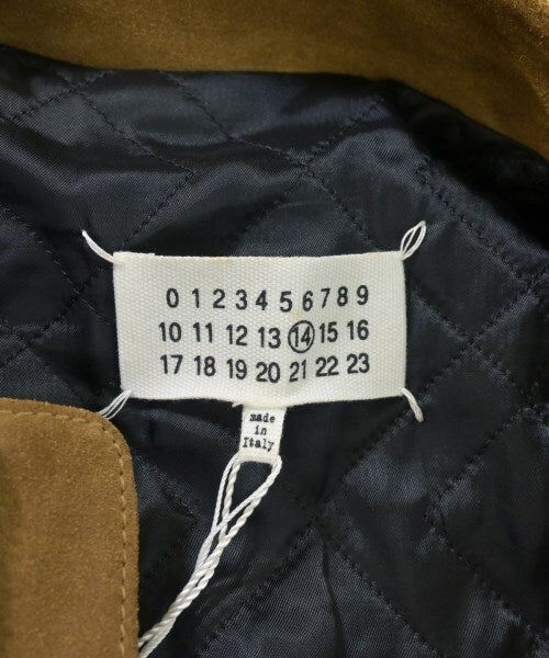 Maison Margiela 5-Zip Suede Leather Jacket, Tan Brown, Quilted Lining, Size 44, Made in Italy, view 5