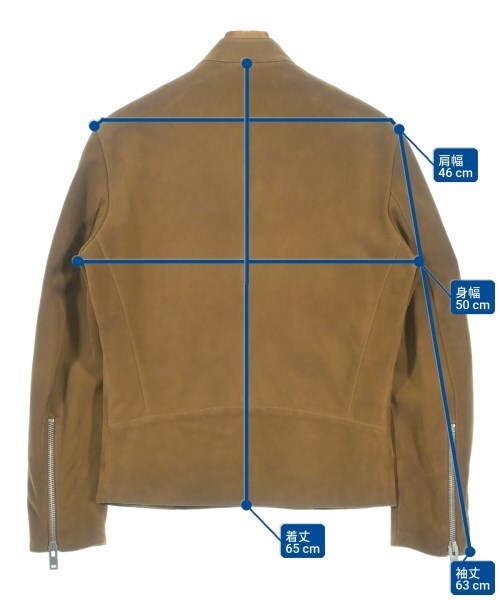 Maison Margiela 5-Zip Suede Leather Jacket, Tan Brown, Quilted Lining, Size 44, Made in Italy, view 6