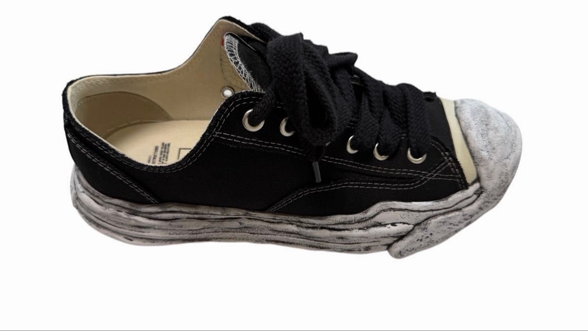 Maison Mihara Yasuhiro 2025 Hank OG Sole Low-Top with Smudged Sole, Black Canvas, EU 43 / JP 28, view 4