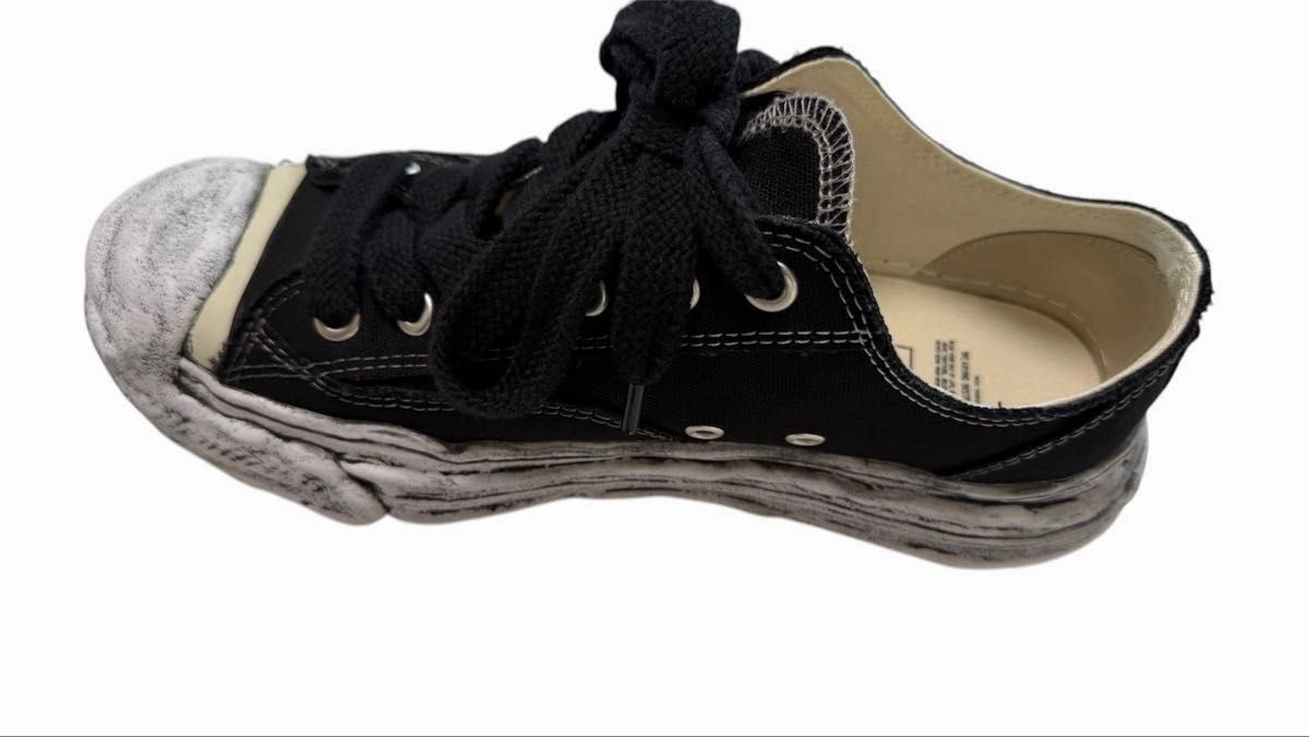 Maison Mihara Yasuhiro 2025 Hank OG Sole Low-Top with Smudged Sole, Black Canvas, EU 43 / JP 28, view 5