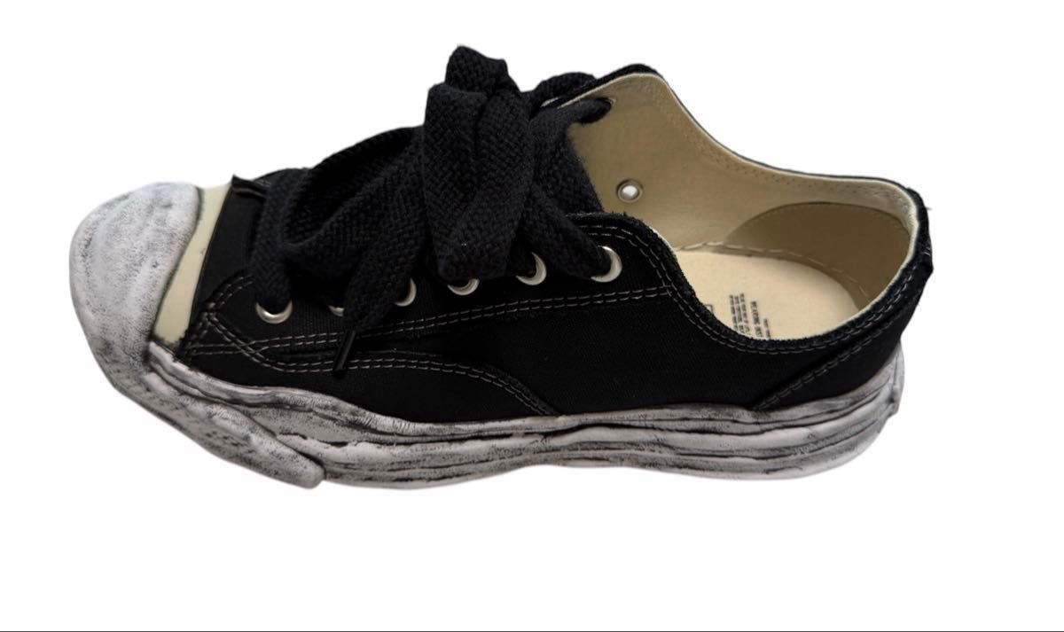 Maison Mihara Yasuhiro 2025 Hank OG Sole Low-Top with Smudged Sole, Black Canvas, EU 43 / JP 28, view 6