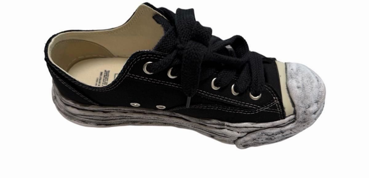 Maison Mihara Yasuhiro 2025 Hank OG Sole Low-Top with Smudged Sole, Black Canvas, EU 43 / JP 28, view 7