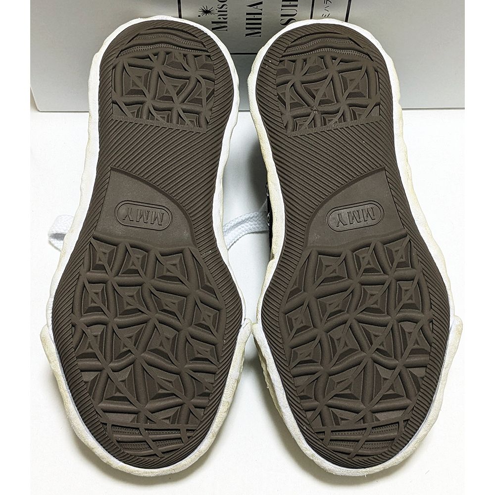 Maison Mihara Yasuhiro AW2025 Peterson 23 Vintage-Effect Canvas Original Sole Sneakers, Black, EU 42 / JP 26.5, Boxed, view 9