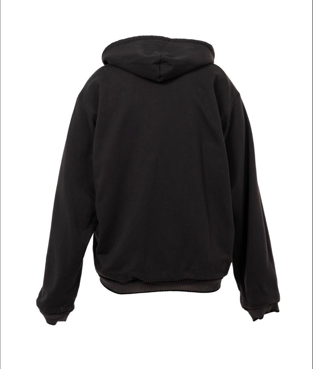 Maison Mihara Yasuhiro AW2025 Reversible Hoodie Layered Souvenir Jacket, Eagle Embroidery, Black, Size 46, New with Tags, view 4
