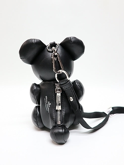 Maison Mihara Yasuhiro Dolls Bear Mini Mini Bag in Black Sheepskin, Teddy Form, Crossbody Strap, New with Tags, view 3