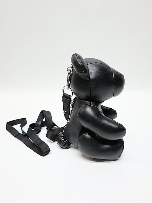 Maison Mihara Yasuhiro Dolls Bear Mini Mini Bag in Black Sheepskin, Teddy Form, Crossbody Strap, New with Tags, view 5
