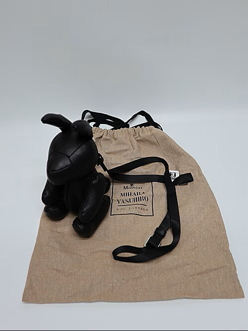 Maison Mihara Yasuhiro Dolls Rabbit Mini Mini Bag in Black Sheepskin, Long Ears, Crossbody Strap, New with Tags, view 7