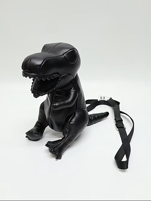 Maison Mihara Yasuhiro Dolls T-Rex Mini Mini Bag in Black Sheepskin, Crossbody Strap, New with Tags, view 1