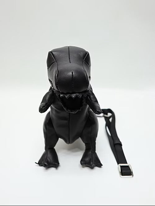 Maison Mihara Yasuhiro Dolls T-Rex Mini Mini Bag in Black Sheepskin, Crossbody Strap, New with Tags, view 3