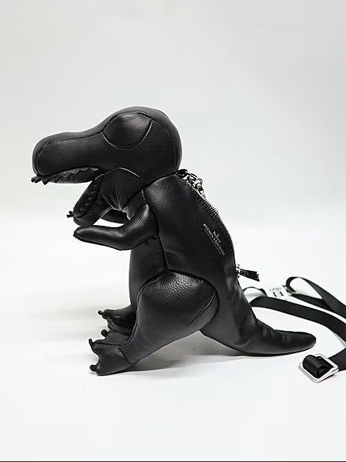 Maison Mihara Yasuhiro Dolls T-Rex Mini Mini Bag in Black Sheepskin, Crossbody Strap, New with Tags, view 4