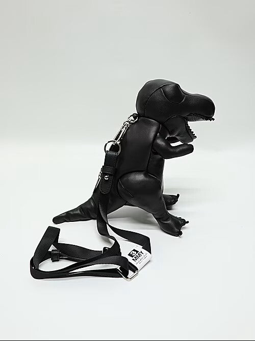 Maison Mihara Yasuhiro Dolls T-Rex Mini Mini Bag in Black Sheepskin, Crossbody Strap, New with Tags, view 8