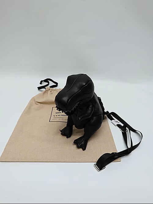 Maison Mihara Yasuhiro Dolls T-Rex Mini Mini Bag in Black Sheepskin, Crossbody Strap, New with Tags, view 9