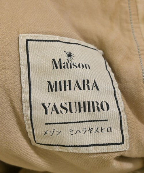 Maison Mihara Yasuhiro Faded Padded Double-Breasted Coat, Washed Beige, Size 46, view 3