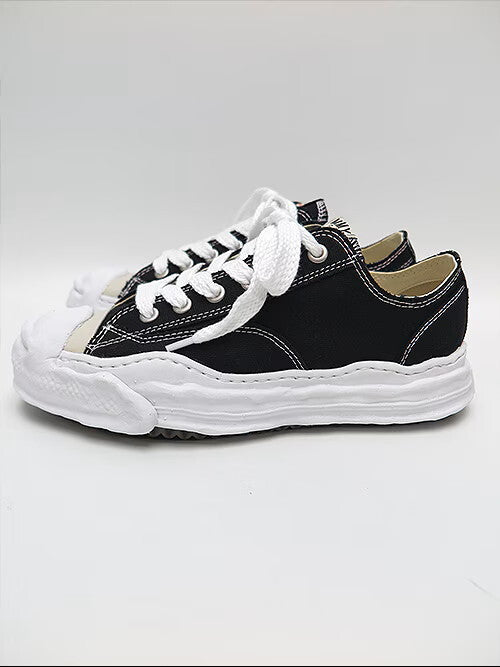 Maison Mihara Yasuhiro Hank Low OG Sole Canvas Sneakers A05FW702, Black, EU 43, view 2