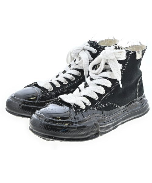 Maison Mihara Yasuhiro Original Sole Canvas High-Top Sneakers, Black on Black Sole, EU 43 / JP 28, Worn, view 1