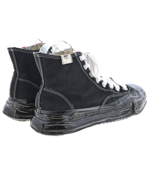 Maison Mihara Yasuhiro Original Sole Canvas High-Top Sneakers, Black on Black Sole, EU 43 / JP 28, Worn, view 2
