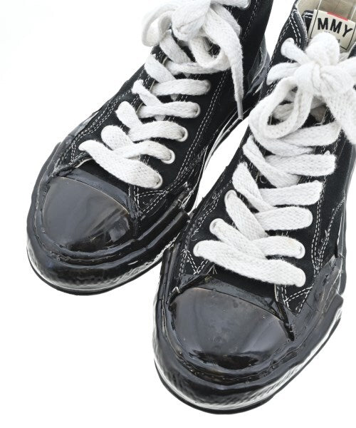 Maison Mihara Yasuhiro Original Sole Canvas High-Top Sneakers, Black on Black Sole, EU 43 / JP 28, Worn, view 4
