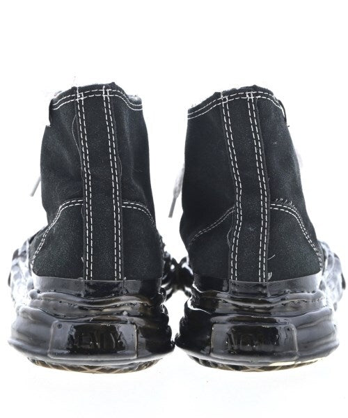 Maison Mihara Yasuhiro Original Sole Canvas High-Top Sneakers, Black on Black Sole, EU 43 / JP 28, Worn, view 5