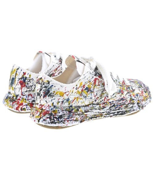 Maison Mihara Yasuhiro Original Sole Paint-Splatter Canvas Low-Top Sneakers, White Multicolour, EU 42 / JP 27, view 2